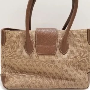 Dooney and Bourke Woman's Handbag signature brown Satchel